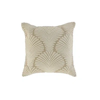 Rizzy Home Cotton/polyester Blend Throw Pillow In Polyester,natural