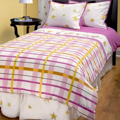 Rizzy Home Dine Animal Print 4 Piece Comforter Set In Pink,yellow