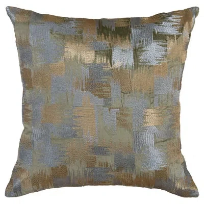 Rizzy Home Down Filled Glam Accent Throw Pillow In Gold,silver