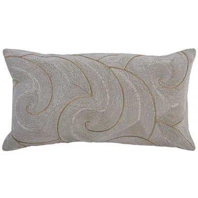 Rizzy Home Down Filled Glam Accent Throw Pillow In Ivory,gold