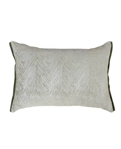 Rizzy Home Edith Cotton Blend Decorative Pillow, 14" X 26" In Gray