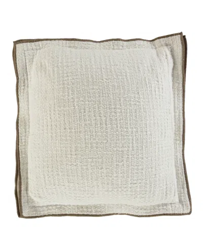 Rizzy Home Eva Cotton Blend Decorative Pillow, 22" X 22" In White