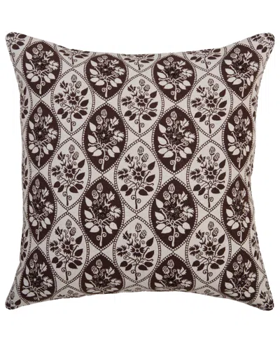 Rizzy Home Florence Cotton Decorative Pillow, 20" X 20" In Multi