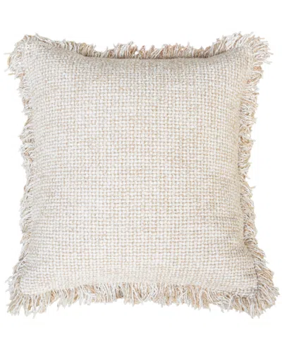 Rizzy Home Gertrude Cotton Blend Decorative Pillow, 20" X 20" In Gray