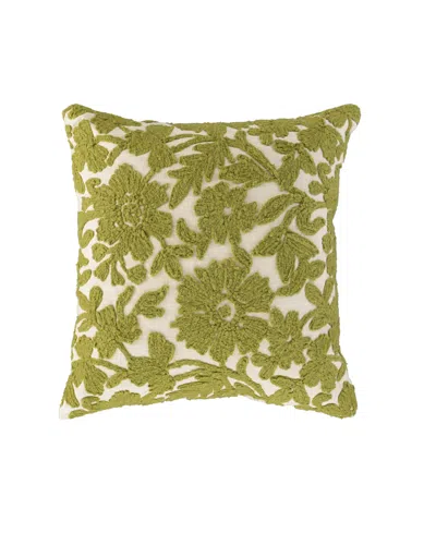 Rizzy Home Helen Cotton Decorative Pillow, 20" X 20" In Green