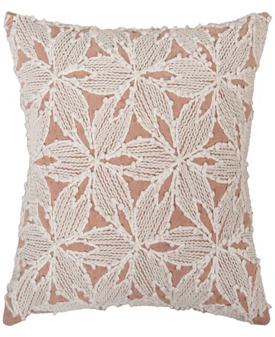 Rizzy Home Ida Cotton Decorative Pillow, 20" X 20" In Brown