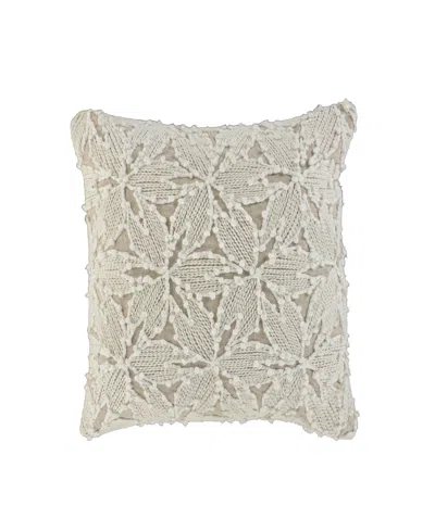 Rizzy Home Ida Cotton Decorative Pillow, 20" X 20" In White
