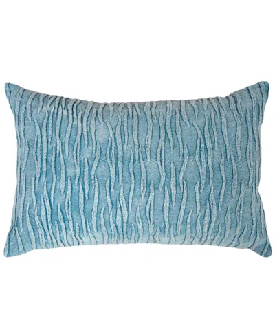 Rizzy Home Julia Cotton Decorative Pillow, 14" X 26" In Blue