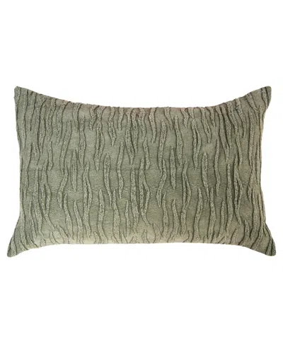 Rizzy Home Julia Cotton Decorative Pillow, 14" X 26" In Green