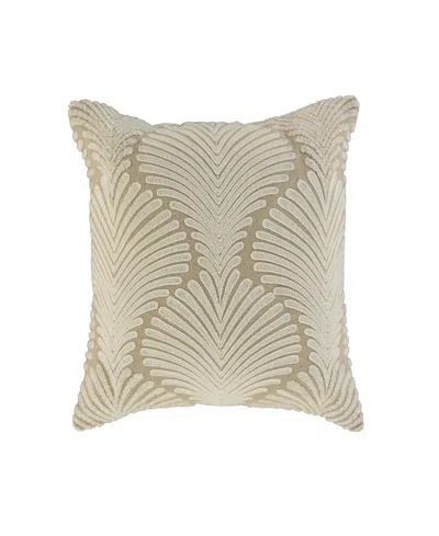 Rizzy Home Louise Cotton Blend Decorative Pillow, 20" X 20" In White