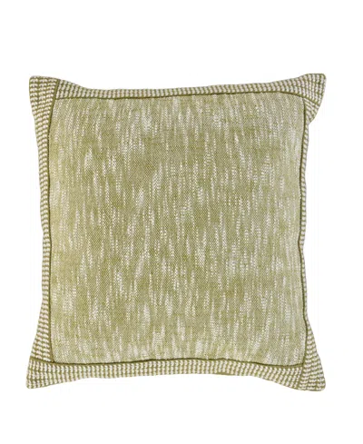 Rizzy Home Lula Cotton Decorative Pillow, 22" X 22" In Green