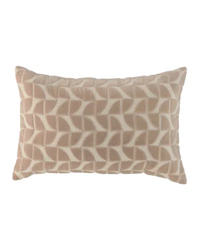 Rizzy Home Maggie Cotton Decorative Pillow, 14" X 26" In Brown