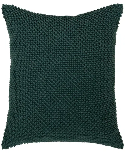 Rizzy Home Mary Cotton Decorative Pillow, 20" X 20" In Blue