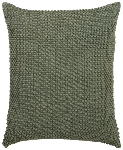 Rizzy Home Mary Cotton Decorative Pillow, 20" X 20" In Green