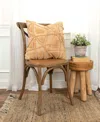 Rizzy Home Modern Craft Decorative Pillow, 20" X 20" In Gold