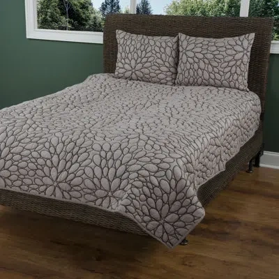 Rizzy Home Quilt Bedding Set In Natural,brown