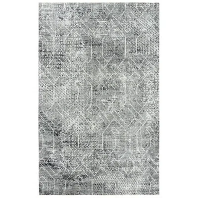 Rizzy Home Rectangle Hybrid Wool Area Rug In Black