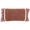 Rizzy Home Rectangular Cotton Pillow Cover & Insert In Rust
