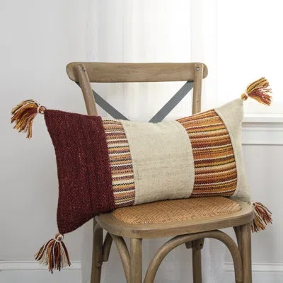 Rizzy Home Rectangular Wool Pillow Cover & Insert