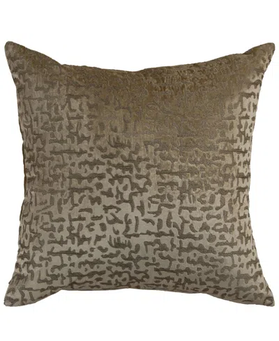 Rizzy Home Rowan Velvet Decorative Pillow, 22" X 22" In Gold
