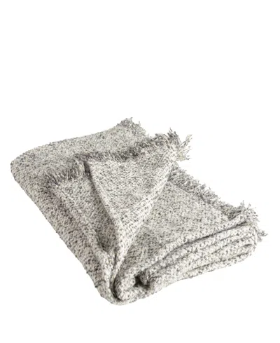 Rizzy Home Ruth Boucle Texture Throw, 50" X 60" In Gray