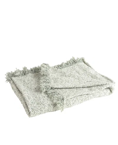 Rizzy Home Ruth Boucle Texture Throw, 50" X 60" In Green