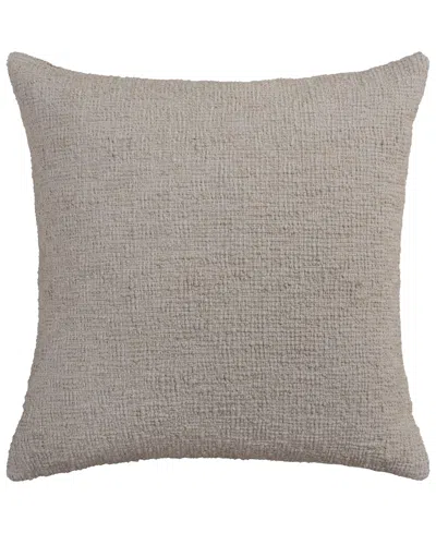 Rizzy Home Tracy Cotton Blend Decorative Pillow, 24" X 24" In Brown