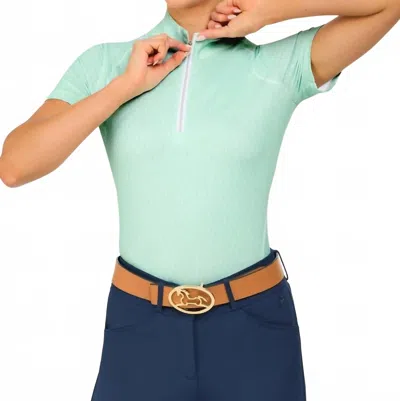 R.j. Classics Lucy Short Sleeve Schooling Shirt In Coastal Palm In Green