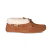 Rj's Fuzzies Women's Annie Moccasins In Chestnut In Pink