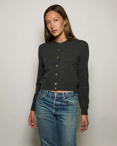 Rlt Cashmere & Wool Cardigan In Gray