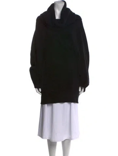 Pre-owned Rlx By Ralph Lauren Cashmere Cowl Neck Sweater In Black