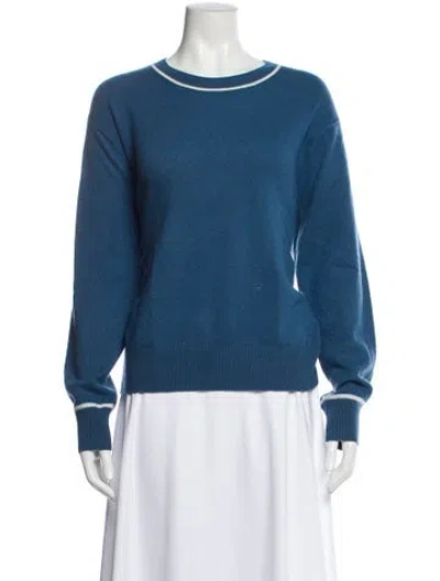 Pre-owned Rlx By Ralph Lauren Cashmere Scoop Neck Sweater In Blue