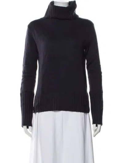 Pre-owned Rlx By Ralph Lauren Cashmere Turtleneck Sweater In Blue
