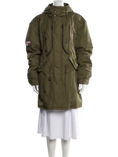 Pre-owned Rlx By Ralph Lauren Down Jacket In Green