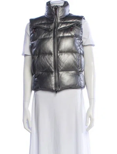 Pre-owned Rlx By Ralph Lauren Lambskin Down Jacket In Neutral