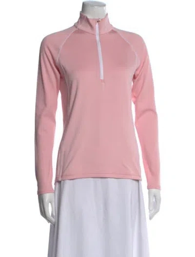 Pre-owned Rlx By Ralph Lauren Mock Neck Sweater In Pink