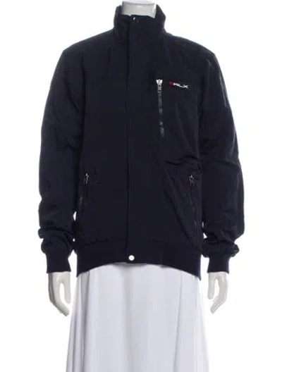 Pre-owned Rlx By Ralph Lauren Nylon Bomber Jacket In Blue