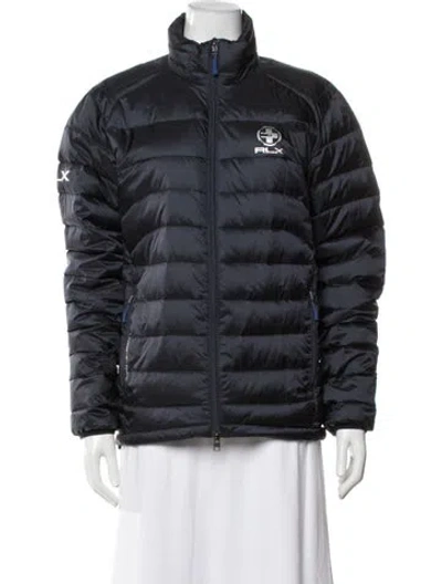 Pre-owned Rlx By Ralph Lauren Nylon Down Jacket In Blue