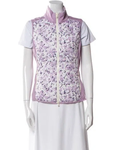 Pre-owned Rlx By Ralph Lauren Printed Coat In Purple