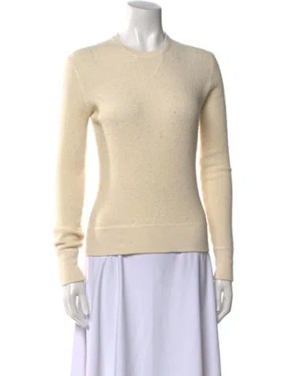 Pre-owned Rlx By Ralph Lauren Silk Crew Neck Sweater In Neutral