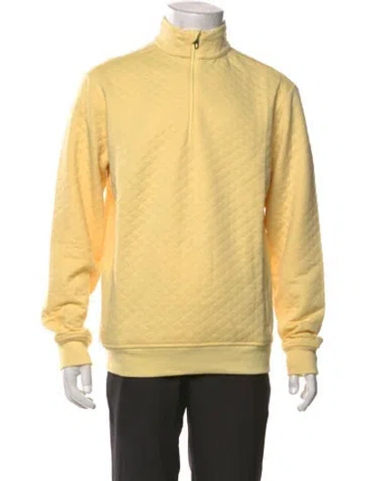 Pre-owned Rlx By Ralph Lauren Turtleneck Long Sleeve Polo Sweater W/ Tags In Yellow