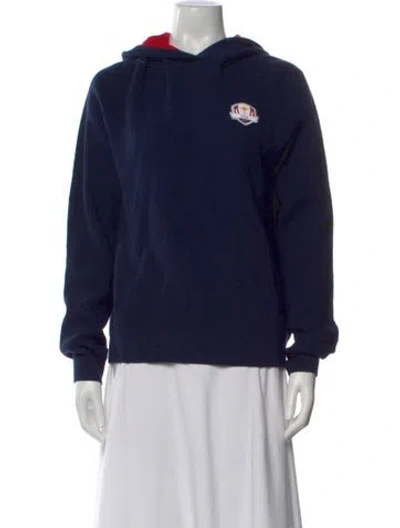 Pre-owned Rlx By Ralph Lauren Wool Crew Neck Sweater In Blue