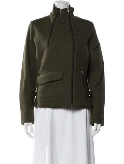 Pre-owned Rlx By Ralph Lauren Wool Performance Jacket In Green
