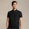 Rlx Custom Slim Fit Clarus Polo Shirt In Black