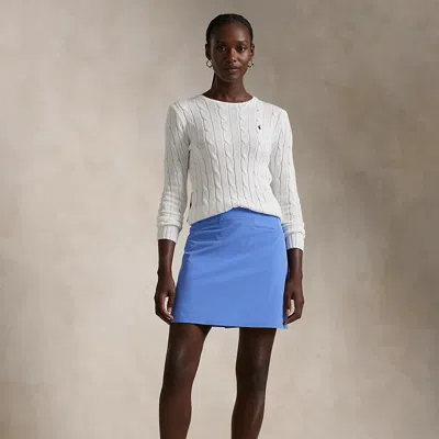 Rlx Golf 17" Performance Pleated Skort In Summer Blue