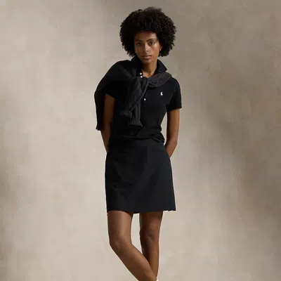 Rlx Golf 17" Pleated Four Way-stretch Skort In Polo Black