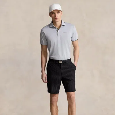 Rlx Golf 22.9 Cm Tailored Fit Pinstripe Short In Grey