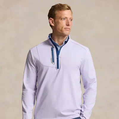 Rlx Golf Classic Fit Luxury Jersey Pullover In Flower Purple