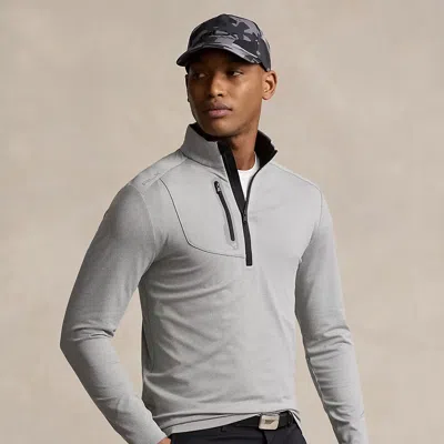 Rlx Golf Classic Fit Luxury Jersey Pullover In Grey