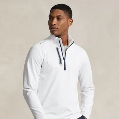 Rlx Golf Classic Fit Luxury Jersey Pullover In White